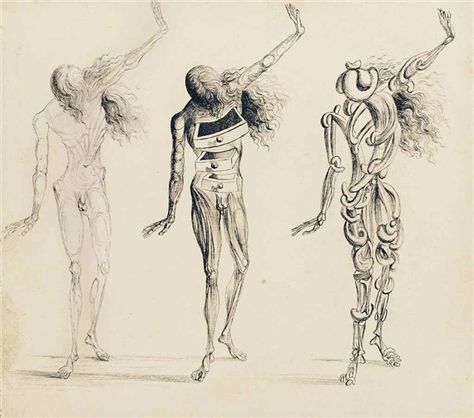 Artwork by Salvador Dalí, Trois Sécheresses, Made of India ink on paper Salvador Dali Photography, Dali Drawing, Salvador Dali Drawing, Salvador Dali Tattoo, Salvador Dali Artwork, Dali Artwork, Dali Tattoo, Salvador Dali Paintings, Salvador Dali Art