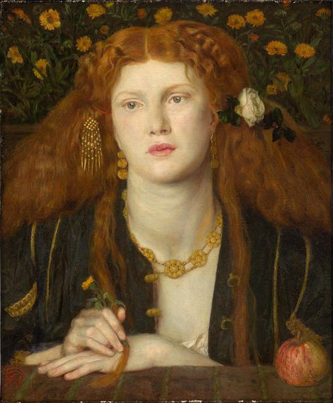 Dante Gabriel Rossetti - PreRaphaelite - Bocca Baciata - Lips That Have Been Kissed - 1859 Red Raven, Gabriel Rossetti, Pre Raphaelite Brotherhood, Pre Raphaelite Art, Edward Burne Jones, Dante Gabriel Rossetti, John Everett Millais, William Blake, Rene Magritte