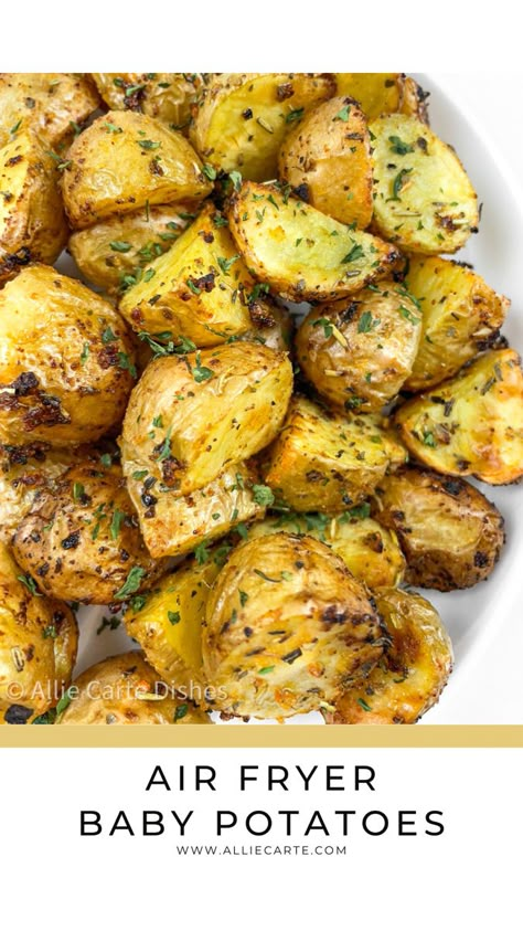 Air fryer baby potatoes Baby Gold Potatoes Recipes Air Fryer, Air Fryer Honey Gold Potatoes, Ways To Cook Mini Potatoes, Airfryer Mini Potatoes, Air Fry Mini Potatoes, Mini Gold Potatoes Recipes Air Fryer, Petite Gold Potato Recipe Air Fryer, Honey Gold Potatoes Recipes Air Fryer, Healthy Mini Potato Recipes