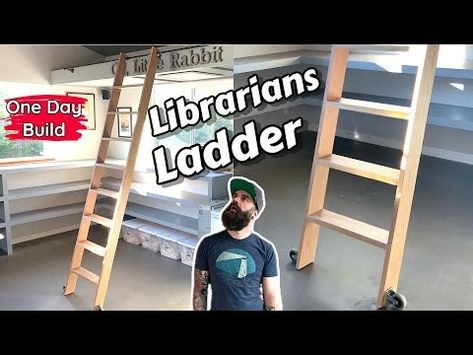 How to Make a Ladder | Easy Ladder Build - YouTube How To Make A Ladder, Ladder Storage Ideas, Diy Loft Ladder, Ladder Diy, Woodworking Templates, Pantry Renovation, Sliding Ladder, Diy Loft, Best Ladder