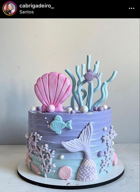 Ocean Mermaid Cake, Dive Into 5 Birthday Cake, Lil Mermaid Cake, Mermaid Doll Cake Ideas, Ariel Bday Cake, Mermaid Barbie Birthday Cake, Oneder The Sea Birthday Cake, Dive Into Five Birthday Cake, Mermaid Cat Cake