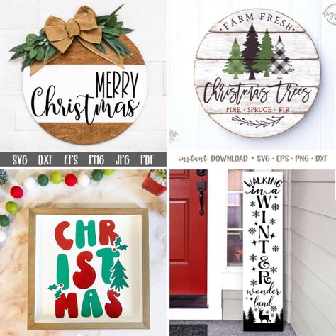 Christmas boards signs