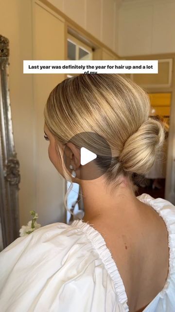 Wedding Planning Resource on Instagram: "Obsessed with this updo 💆‍♀️ Credit to @chantellemareehair #wedding #weddingideas #weddinginspiration #weddinghair #hair #hairtutorial #lowbun #weddingupdo #updohairstyles #bridetobe #bridesmaids #bridalstyle #2024wedding #2024bride" Bridal Updo Medium Length Hair, Simple Bun Wedding, Bridesmaid Hair Aesthetic, Neat Updo Hairstyles, Bridesmaid Hairstyles Bun, Simple Bridal Updo, Bridal Hair For Strapless Dress, Wedding Low Bun, Low Updo Wedding Hair