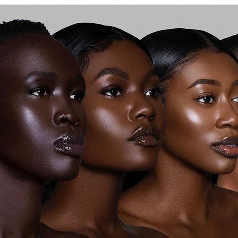 @mychocolate98: “Shades of chocolate 💅🏽💅🏾💅🏿 @itshotchiick . . . Follow us @mychocolate98 💋 . . . #blackgirlmagic…” Melanin Skin, Black Women Makeup, Dark Skin Beauty, Dark Skin Makeup, Dark Skin Women, Brown Girl, African Beauty, Black Culture, Brown Skin