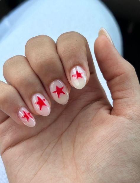 White 4th Of July Nails, Classy Nails Red, Gel Nail White, Classy 4th Of July Nails, White Star Nails, Red Star Nails, Pink Ribbon Nails, Teen Nails, Usa Nails