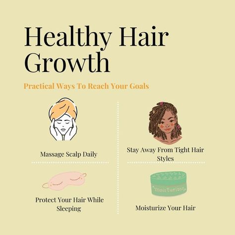 Hair Growth Goals, Tips For Healthy Hair, Make Your Hair Grow Faster, For Healthy Hair Growth, Hair Grow Faster, 4c Hair Care, Growth Goals, Hair Facts, Shampoo For Gray Hair