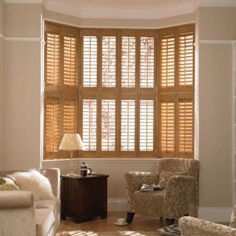 Oak Shutters, Wooden Shutter Blinds, Brown Shutters, Bedroom Palette, Modern Shutters, Oak Mantel, Shutter Blinds, Wooden Shutters, Window Shutters