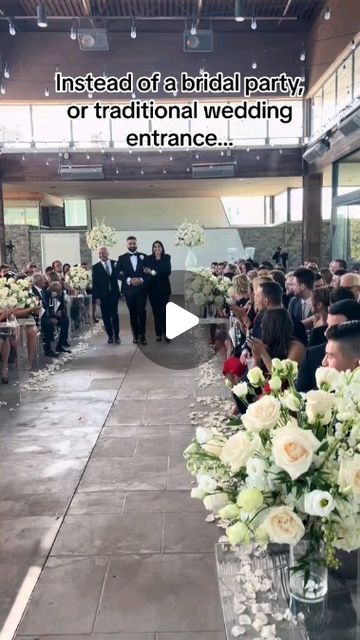 The Wedding Vine | Tips and Ideas on Instagram: "The parents greeting is a beautiful idea 💡👌 credits: @caciecarrollandco #wedding #weddingmarch #weddingmarching #weddingentrance #weddingparents #weddingbride #bride #groom #weddingInspo #weddingstyle #weddingreel #weddingtrends" How To Make A Wedding Fun For Guests, Entrance Ideas For Wedding, Bride And Groom Entrance Ideas, Hinge Wedding Ideas, Unique Wedding Entrance Ideas, Groom Entrance Ideas, Wedding Entrance Ideas, Black Bride And Groom, Wedding Ceremony Entrance