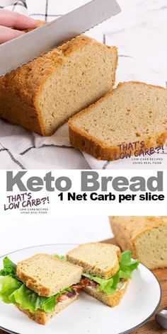 Bread Made With Almond Flour, Easy Keto Bread Recipe, Menu Sarapan Sehat, Best Keto Bread, Resep Diet, Keto Recipes Dinner, Low Carb Bread, Delicious Bread, Chocolate Chip Muffins