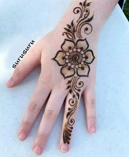 101 Simple Arabic mehndi designs for hands to try in 2023 | Bling Sparkle Inai Design Simple, Mahanadi Design Simple, Simple Henna Flower Designs, Henna Flower Simple, Hena Design Hand Flowers, Tattoo Henna Design Simple, Simple Henna Designs Flower, Design Inai Simple, Simple Mahanadi Design