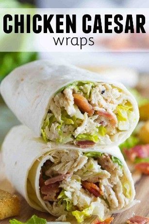 Lunch doesn’t get much easier Chicken Caesar Wrap. Full of flavor, it comes together easily with pre-cooked shredded chicken .I also chopped up some croutons and put inside the wrap. I loved the extra crunch they brought to the wrap. I used store bought Caesar #chopped, #shredded, #inside, #wrap, Shredded Chicken Healthy, Caesar Wrap, Wraps Recipes Easy, Chicken Caesar Wrap, Lunch Chicken, Wraps Recipes, Chicken Wrap Recipes, Chicken Wrap, Chicken Caesar