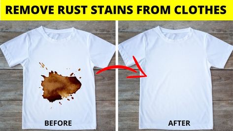 This video demonstrates removing rust stains from clothing, jeans or any fabric in just a minute.As these stains were very difficult to remove so we are here with our best ever working method of rust removal.Watch the video till the end & follow each step. Hit the like and subscribe button to encourage us. Rust Stains On Clothes, Stain Clothes, Remove Rust Stains, Removing Rust, Iron Rust, Remove Rust, Cleaning Advice, Stain On Clothes, Packing Hacks Clothes