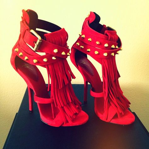 Tassel Heels, Fringe Sandals, Purple Suede, Red Heels, Fabulous Shoes, Hot Shoes, Shoe Obsession, Shoe Dazzle, Red Shoes