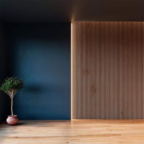 Houten Wandpanelen Latten, Strips of Plakhout. Goedkoop Slat Walls, Installing Laminate Flooring, Wood Slat Wall, Acoustic Panel, Wooden Wall Panels, Wood Accent Wall, Acoustic Wall, Contemporary Luxury, Wall Installation