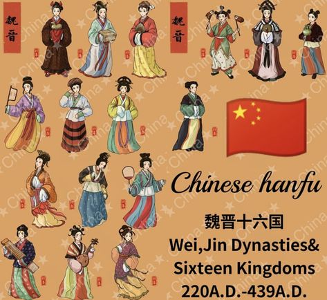 Chinese Fashion History, Sims 4 Ancient China Cc, Northern Wei Dynasty Clothing, Chinese History Ancient China, Chinese Dynasty Timeline, Valkyrie Apocalypse, Hanfu Art, Jin Dynasty, Chinese Traditional Clothing