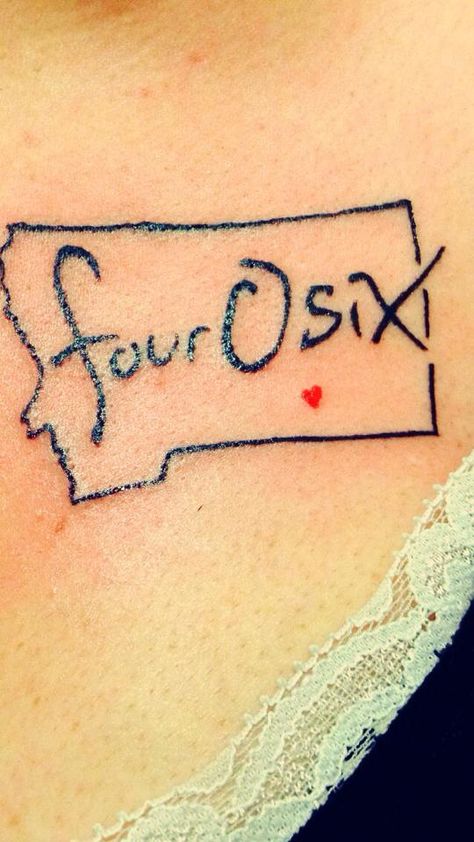 montana 406 proud tattoo - this is how proud people are of the {406} Area Code Tattoos, Actor Tattoo, Proud Tattoo, Montana Tattoo, Tattoo 2017, Aesthetic Tattoos For Men, 3 Tattoo, Aesthetic Tattoos, Wrist Tattoos For Women