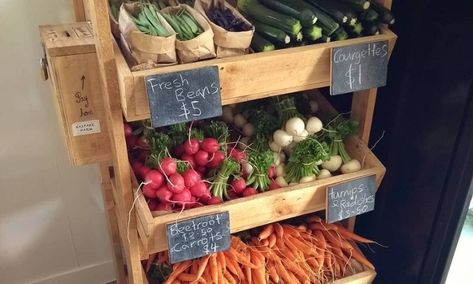 The honesty box enters the 21st century | The Spinoff Produce Stand, Grocery Store Design, Farm Gate, Farm Shop, Farm Stand, Market Shopping, Box Ideas, Farm Life, Store Design