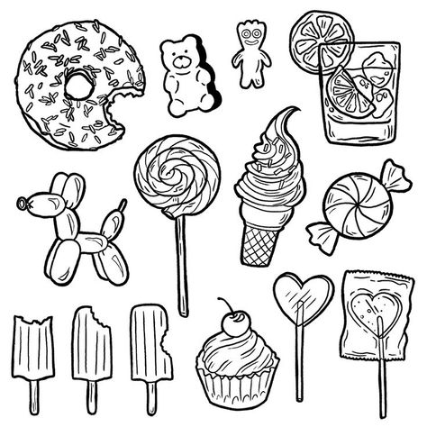 Tattoo Flash Art Color, Lolly Tattoo, Tattoo Flash Sheet Ideas, Lollipop Tattoo, Practice Tattoos, Venus Tattoo, Candy Tattoo, Cool Ear Tattoos, Learn To Tattoo