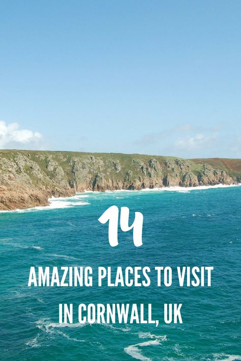 14 amazing places you must visit in Cornwall, UK.  Add these destinations to your bucket list! Things To Do In Cornwall, Places In Cornwall, Adventurous Travel, Amazing Places To Visit, Gorgeous Places, Road Trip Places, United Kingdom Travel, Visiting England, Cornwall England