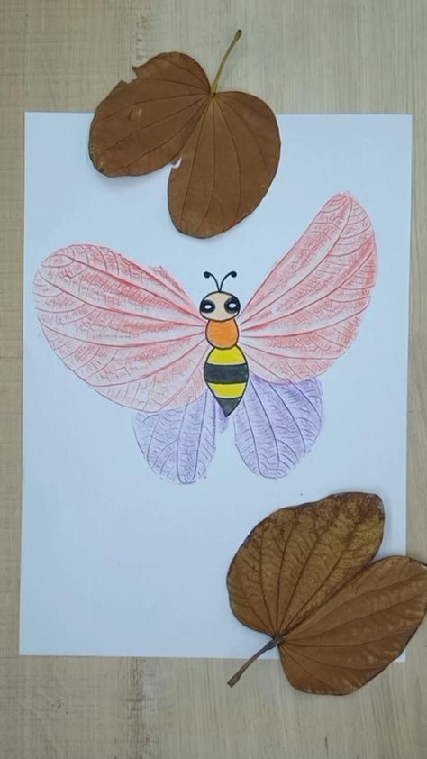 Art N Craft Creative, Bee Projects For Kids, Art N Craft Ideas For Kids, Drawing For Kindergarten, Preschool Creative Art, Childrens Art Projects, Hand Crafts For Kids, Colour Pencil, Easy Drawings For Kids