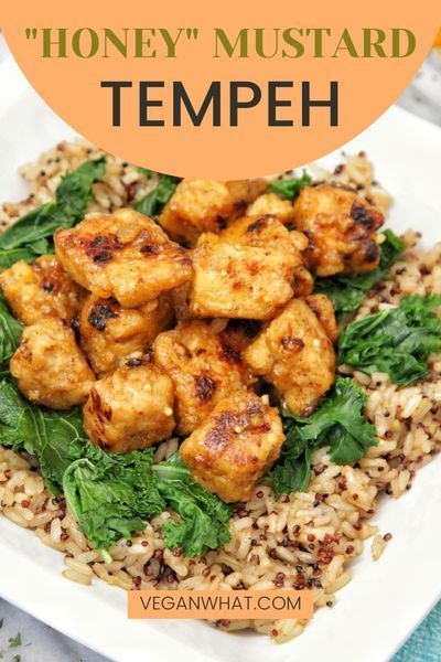 Tempeh Teriyaki, Mustard Tempeh, Tempeh Recipes Vegan, Teriyaki Tempeh, Vegan Teriyaki, Resep Vegan, Teriyaki Recipe, Tempeh Recipes, Healthy Vegan Breakfast