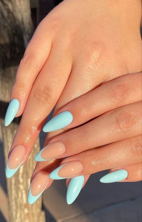 Tiffany Blue Nails, Aqua Nails, Summery Nails, Vacation Nails, Blue Nail, Pretty Acrylic Nails, Best Acrylic Nails, Cute Acrylic Nails, Blue Nails