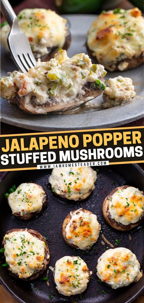 Stuffing Mushrooms Thanksgiving, Yummy Thanksgiving Recipes, 2023 Thanksgiving Food, Jalapeno Popper Stuffed Mushrooms, Stuffed Mushrooms For Thanksgiving, Sides Thanksgiving Dinner, Things To Take To Thanksgiving Dinner, Thanks Giving Recipes Thanksgiving, Thanks Giving Vegetables