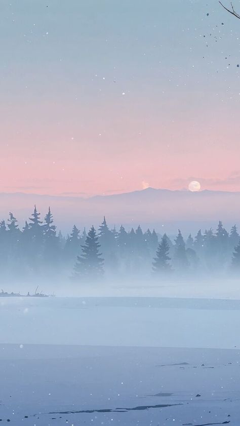 Cozy up in a winter wonderland! ❄️ This minimalist snowy landscape captures the essence of the holiday spirit with its serene scenery. Perfect for those who love the festive vibes of xmas and the beauty of a snowy day. 🌨️ #WinterVibes Snowy Day Wallpaper, Cozy Minimalist Wallpaper, Winter Sky Wallpaper, Soft Winter Wallpaper, Winter Minimalist Wallpaper, Frosty Wallpaper, Snow Background Wallpaper, Snowy Illustration, Wallpaper Backgrounds Winter