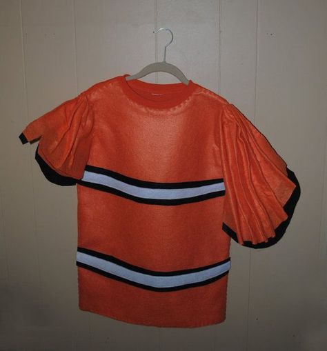 fish costume ideas | Nemo Fish Inspired Costume Body Clown Fish by AlphabetCircus, $49.00 Clown Fish Costume Diy, Clown Fish Costume, Diy Nemo Costume, Nemo Costume Diy, Finding Nemo Jr Costumes, Finding Nemo Costumes, Clownfish Costume, Fish Costume Diy, Nemo And Dory Costume