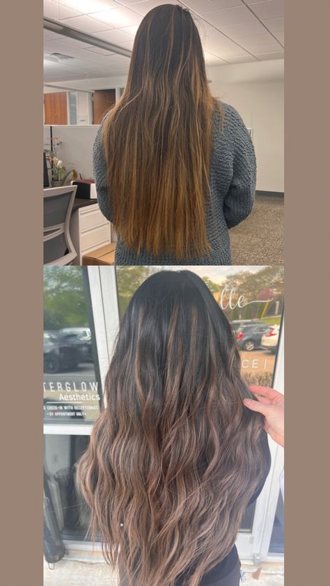 Toner Before And After, Brassy Hair Before And After, Mushroom Balayage, Brassy Hair, Balayage, Toner, Hair Color, Stuffed Mushrooms, Hair