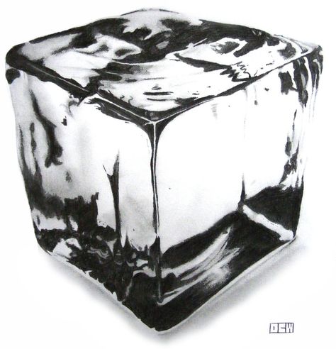 Ice Cube Drawing, Crystal Drawing, Glass Of Water, King Cake, Tabletop Rpg, Medieval Fantasy, Pencil Art, Pencil Drawing, Ice Cube