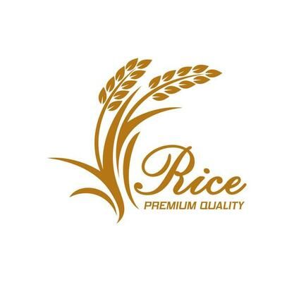 Rice Logo Vector Art, Icons, and Graphics for Free Download Logo Rice, Cereal Food, Botanical Vector, Rice Plant, Rice Flakes, Plant Logos, Plant Vector, Symbol Design, Cereal Recipes