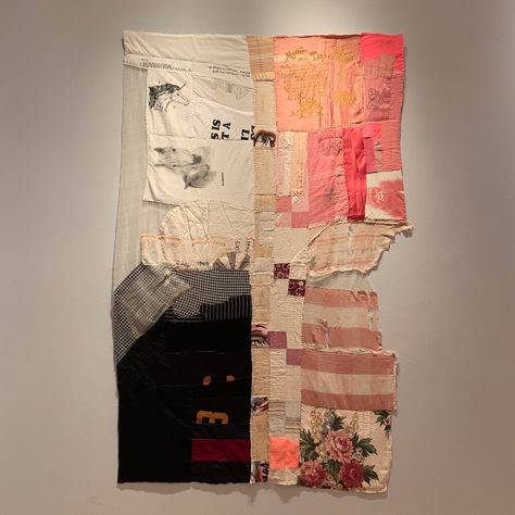 HALSEY INST. OF CONTEMPORARY ART — COULTER FUSSELL Textile Contemporary Art, Embroidery Contemporary Art, Fabric Collage Art Mixed Media, Contemporary Textile Art, Textile Collage Art, Unsustainable Fashion, Coulter Fussell, Textiles Collage, Contemporary Patchwork