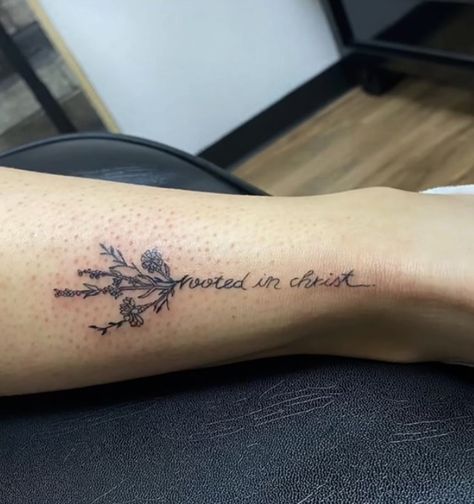 Dreeeaamm tattoo Christian Plant Tattoo, Abide In Him Tattoo, Christian Botanical Tattoos, Christian Vine Tattoo, All My Flowers Grew Back As Thorns Tattoo, Christian Floral Tattoo, Christian Women Tattoos, You Are The Vine I Am The Branches Tattoo, Rooted In Christ Tattoo