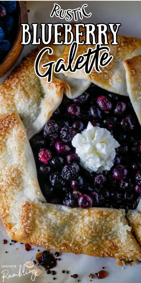 Store Bought Pie Crust Recipes, Blueberry Treats, Blueberry Tart Recipe, Upstate Ramblings, Blueberry Galette, Tarte Vegan, Vegan Pie Crust, Store Bought Pie Crust, Make Dessert