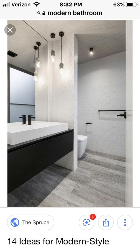 Dark Vanity, Wall Divider, Garage Bathroom, Bathroom Redesign, The Vessel, Bedroom Closet Design, Master Bath Remodel, Ensuite Bathrooms, Toilet Wall