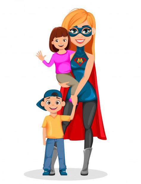 Descubre miles de vectores Premium disponibles en formato AI y EPS. Descarga lo que quieras, cancela cuando quieras. Woman Superhero, Mother Daughter Art, Christmas Cards Kids, Mother Art, Mom Art, Family Illustration, Quotes In Hindi, Mothers Day Quotes, Day Quotes