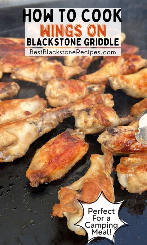 Wings On The Blackstone Grill, Chicken Wings Blackstone, Wings On The Blackstone, Chicken Wings Blackstone Griddle, Chicken Wings On The Blackstone, Wings On Blackstone Griddle, Chicken Legs On Blackstone Griddle, Chicken Recipes On The Blackstone, Blackstone Chicken Wings