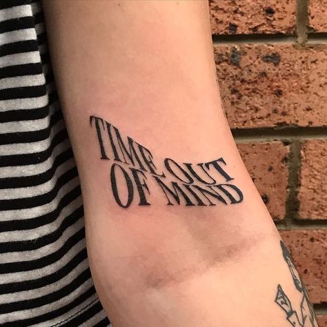 Where Is My Mind Tattoo, Ragdoll Tattoo, Trippy Words, Tommy Tattoo, Wavy Tattoo, Mind Tattoo, Cool Font, Surreal Tattoo, Out Of Mind