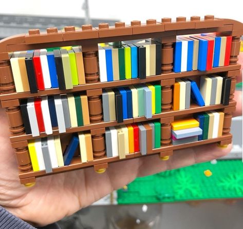 Lego Texture, Lego Library, Lego House Ideas, Lego Designs, Store Building, Lego Techniques, Lego Universe, Lego Furniture, Lego Books