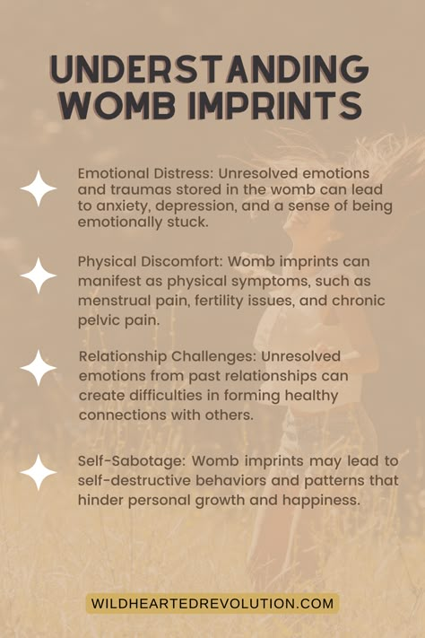 Understanding Womb Imprints Womb Ritual, Womb Healing Affirmations, Womb Healing For Women, Womb Magic, Womb Quotes, Womb Connection, Womb Work, Womb Blessing, Feminine Cycle