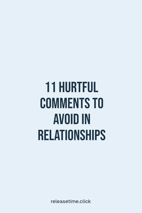 You've probably heard the saying, communication is everything in a relationship, but what about the negative comments that should never be said? There are specific phrases that can make even the strongest partnerships stumble. Discover the 11 hurtful things your partner should avoid sharing, and keep your bond strong and loving. Let's navigate relationship insights, understand personal boundaries, and foster a supportive connection free of painful words Ideal Partner Qualities List, Painful Words, How To Communicate Your Needs In A Relationship, Importance Of Communication In Relationship, Effective Communication In Relationships, Improving Communication Relationships, Inappropriate Things, Personal Boundaries, Negative Comments