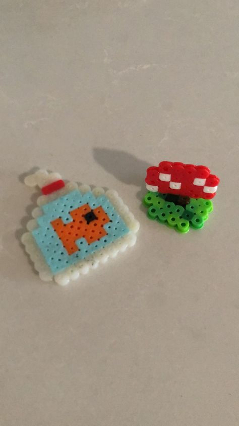 Melted Bead Crafts, Melty Bead Designs, Hamma Beads Ideas, Easy Perler Bead Patterns, Melty Bead Patterns, Pearl Beads Pattern, Easy Perler Beads Ideas, Fuse Bead Patterns, Perler Crafts