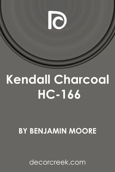 Kendall Charcoal HC-166 Paint Color by Benjamin Moore Kendall Charcoal Benjamin Moore Dining Room, Kendall Charcoal Doors, Kendall Charcoal Benjamin Moore Cabinets, Charcoal Gray Cabinets, Benjamin Moore Brown, Kendall Charcoal Benjamin Moore, Benjamin Moore Kendall Charcoal, Kendall Gray, Kendall Charcoal