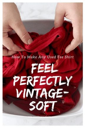 Soften T Shirts, Shirt Alterations, Tee Shirts Diy, Distressed Tshirt Diy, Shirt Makeover, Shirt Hacks, Tshirt Makeover, Diy Tees, Vintage Tee Shirts