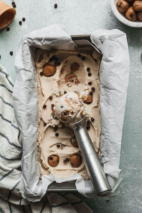 Homemade Cashew Milk Ice Cream, Cashew Milk Ice Cream, Vegan Cookie Dough Ice Cream, Cookie Dough Ice Cream Recipe, Vegan Chocolate Chip Cookie Dough, Chocolate Chip Cookie Dough Ice Cream, Vegan Cookie, Vegan Cookie Dough, Cookie Dough Ice Cream