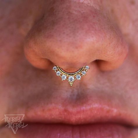 Septum Nostril, Septum Piercing Jewelry, Septum Nose Rings, Septum Piercings, Septum Nose, Piercing Septum, Buddha Jewelry, Nose Piercing Jewelry, Bridal Jewelry Collection