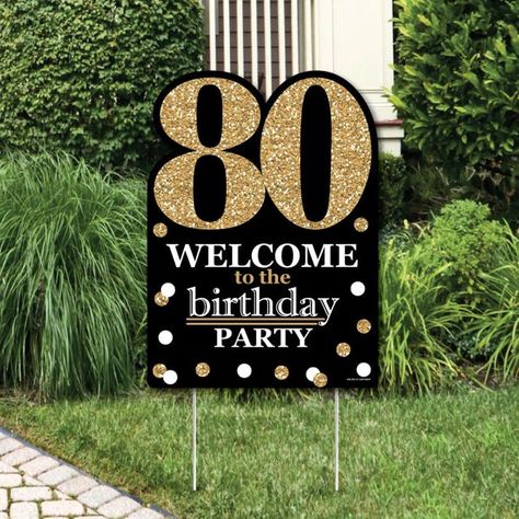 80th Birthday Party Decorations, 80 Birthday, Gold Birthday Party Decorations, 70th Birthday Party, 50th Birthday Party Decorations, 50th Birthday Decorations, Moms Birthday, Mom Party, Gold Party Decorations