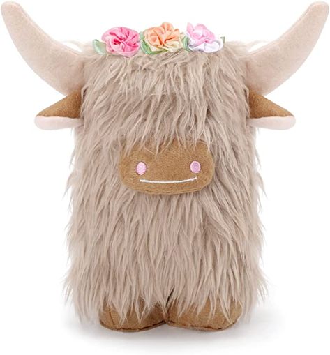 Upltowtme Highland Cow Gnomes with Flowers Cream Scottish Tomte Decor Table Centerpieces Farmhouse Nordic Dwarf Home Decoration Calf Gnome Herd Collection Travel Bedroom Gift for Her Set of 1 Cow Gnomes, Farmhouse Addition, Travel Bedroom, Cow Ornaments, Feminine Gifts, Cow Gifts, Bedroom Gift, Farmhouse Decoration, Boho Farmhouse