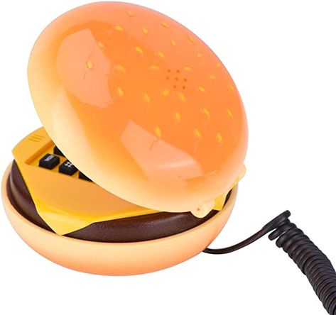 Hamburger Phone, Burger Phone, House Phone, Maximalist Home Decor, Phone Gift, Maximalist Home, Phone Humor, Funny Phone, Retro Phone